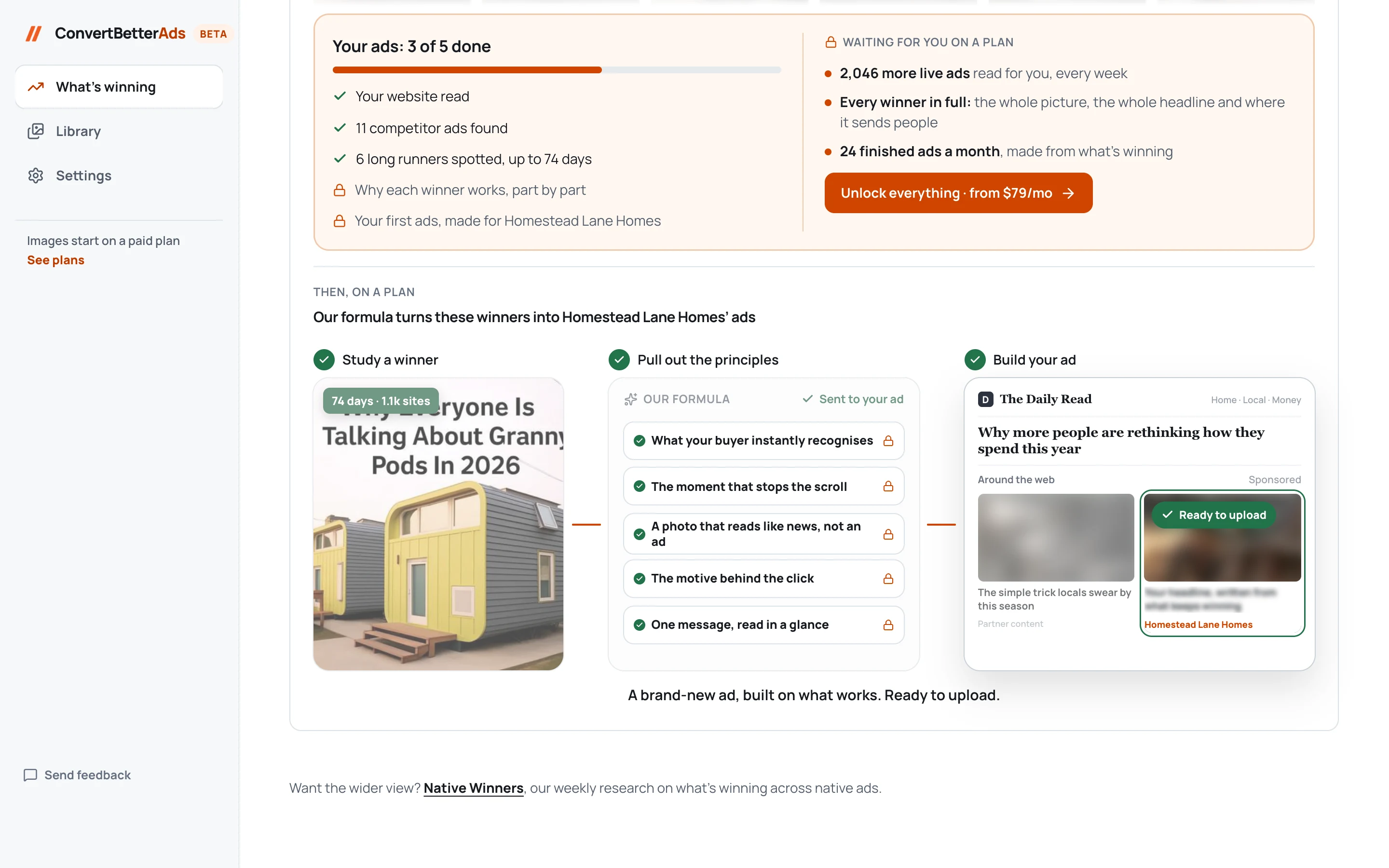 Ad build formula for manufactured homes