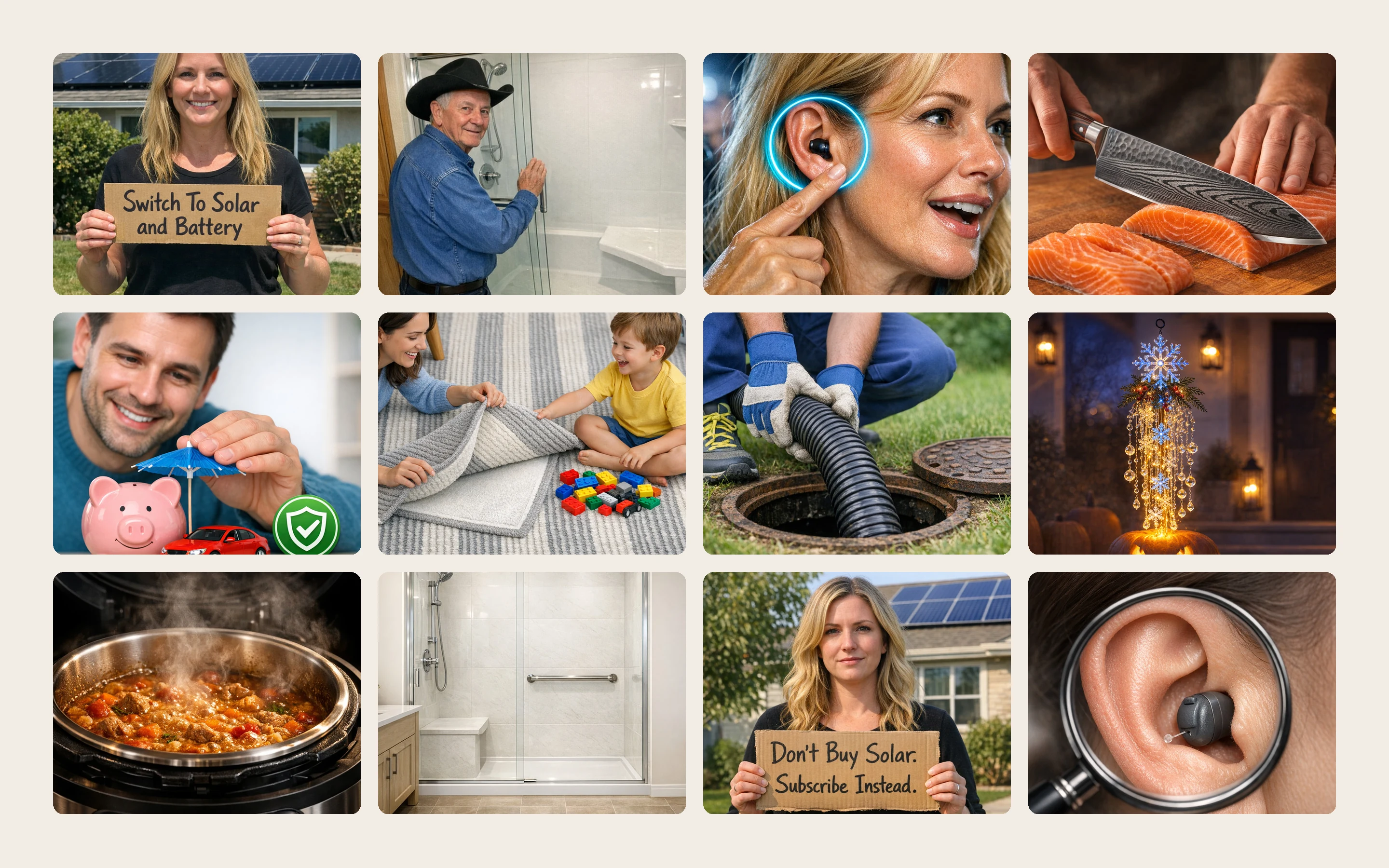 Real ads ConvertBetterAds made, across a dozen markets.